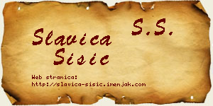 Slavica Šišić vizit kartica